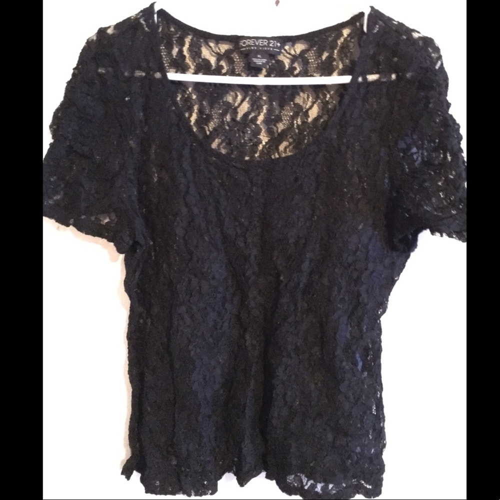 Meshed Lacey floral blouse.